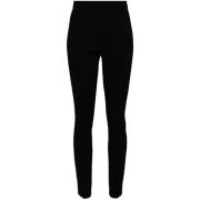 Zwarte Stijlvolle Broek Moncler , Black , Dames