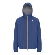 Blauwe Waterdichte Hoodie K-Way , Blue , Heren