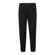 Grijze Wolmix Wortelbeenbroek Briglia , Black , Heren