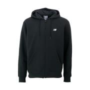 Katoenen Sweater Hoodie Winterstijl New Balance , Black , Heren