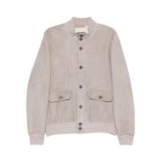 Shearling Leren Buitenkleding Opstaande kraag Salvatore Santoro , Gray...