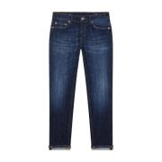 Skinny Fit Lage Taille Enkel Lengte Jeans Dondup , Blue , Dames