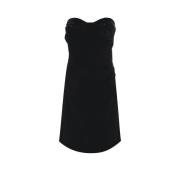 Korte jurk met pailletten Kocca , Black , Dames