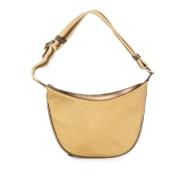 Pre-owned Canvas shoulder-bags Gucci Vintage , Beige , Dames