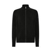 Velvet Full Zip Gebreide Trui RRD , Black , Heren