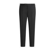 Relaxte wollen broek enkel lengte PT Torino , Black , Heren