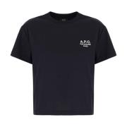 Casual Katoenen T-Shirt A.p.c. , Blue , Dames