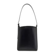 Zwarte leren crossbodytas met verstelbare band A.p.c. , Black , Dames