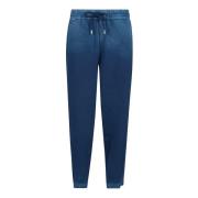 Blauwe Broek Elegante Stijl Cotton Citizen , Blue , Dames