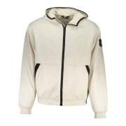 Beige Jas met Capuchon en Contrastdetails Calvin Klein , Beige , Heren