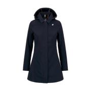 Polyester parka met slim-fit silhouet K-Way , Blue , Dames