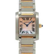 Pre-owned Stainless Steel watches Cartier Vintage , Pink , Dames