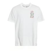 Passage T-shirt met logoprint Casablanca , White , Heren