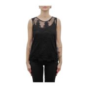 Elegante Kant Blouse Kocca , Black , Dames