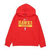 NBA Dri Fit Hoodie Atlanta Hawks Nike , Red , Heren