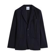 Nylon Blazer met Klassieke Revers Aspesi , Blue , Heren