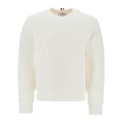 Gestreepte Katoenen Crewneck Sweatshirt Thom Browne , White , Heren