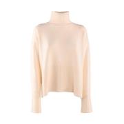 Wollen trui met geribbelde details Dondup , Beige , Dames