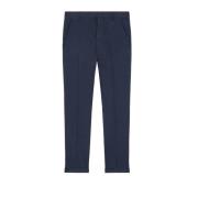 Slim Chino Katoenen Broek Dondup , Blue , Heren