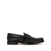 Zwarte Leren Instappers Tod's , Black , Heren