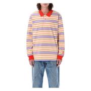 Gestreepte Polo Top Roze Multi JW Anderson , Multicolor , Heren