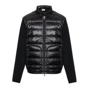 Vest met dons inzetstuk Moncler , Black , Heren