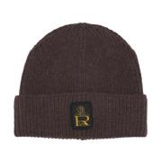 Bruine Geribbelde Gebreide Beanie Muts RefrigiWear , Brown , Heren