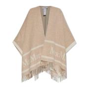 Poncho Hilde Max Mara , Beige , Dames