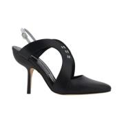 Leren Stiletto Hak Pumps Manolo Blahnik , Black , Dames