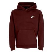 Club Fleece Hoodie Burgundy Crush Nike , Brown , Heren