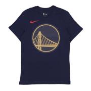 NBA City Edition Logo Tee Nike , Blue , Heren