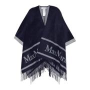 Poncho Hilde Max Mara , Blue , Dames