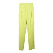 Collectie Katoen Viscose Broek Versace , Green , Heren