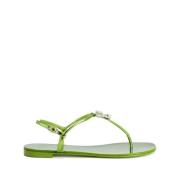 Flat Sandals Giuseppe Zanotti , Green , Dames