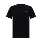 Katoenen T-shirt met Monogram Ermenegildo Zegna , Black , Heren