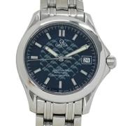 Pre-owned Stainless Steel watches Omega Vintage , Blue , Heren