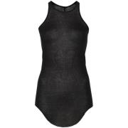 Zwarte scoop neck racerback top Rick Owens , Black , Dames