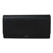 Pre-owned Leather wallets Celine Vintage , Black , Dames