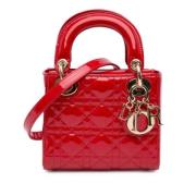 Pre-owned Leather dior-bags Dior Vintage , Red , Dames