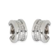 Pre-owned White Gold earrings Bvlgari Vintage , Gray , Dames