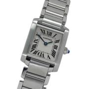 Pre-owned Glass watches Cartier Vintage , Beige , Dames