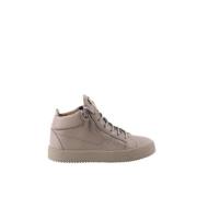 Pre-owned Leather sneakers Giuseppe Zanotti Pre-owned , Gray , Dames