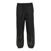 Katoenen Casual Broek Vision OF Super , Black , Heren