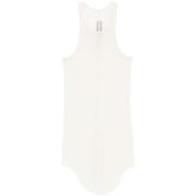 Ecru Mouwloze Top met Scoop Neck Rick Owens , White , Dames