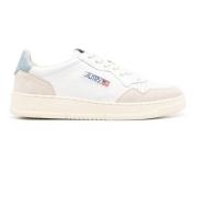 Lage Medalist Sneakers Wit/Zilver Blauw Autry , White , Heren