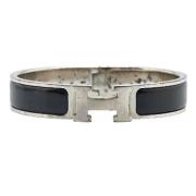 Pre-owned Metal bracelets Hermès Vintage , Black , Dames