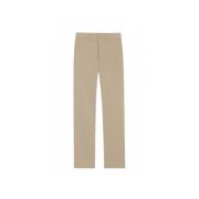 Chino broek met hoge taille en rechte snit Saint Laurent , Beige , Her...