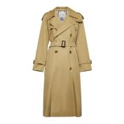 Regenbestendige trenchcoat in beige Burberry , Beige , Dames