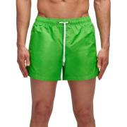 Nylon Zwemshorts met Regenboogdetail Sundek , Green , Heren