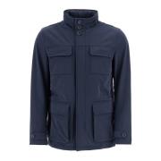 Stedelijke City Life Jas met Hoge Kraag Herno , Blue , Heren